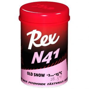 REX N41 Pink "starý sníh" -2 až -15°C, odrazový vosk na běžky