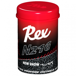 REX N21 G Black "nový sníh" -1 až -12°C, odrazový vosk na běžky